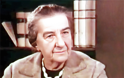 «Ich bin Palästinenserin» Golda Meier